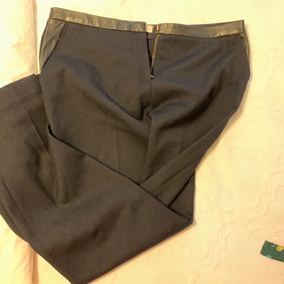 Tory Burch leather trimmed pants - Picture 4 of 4